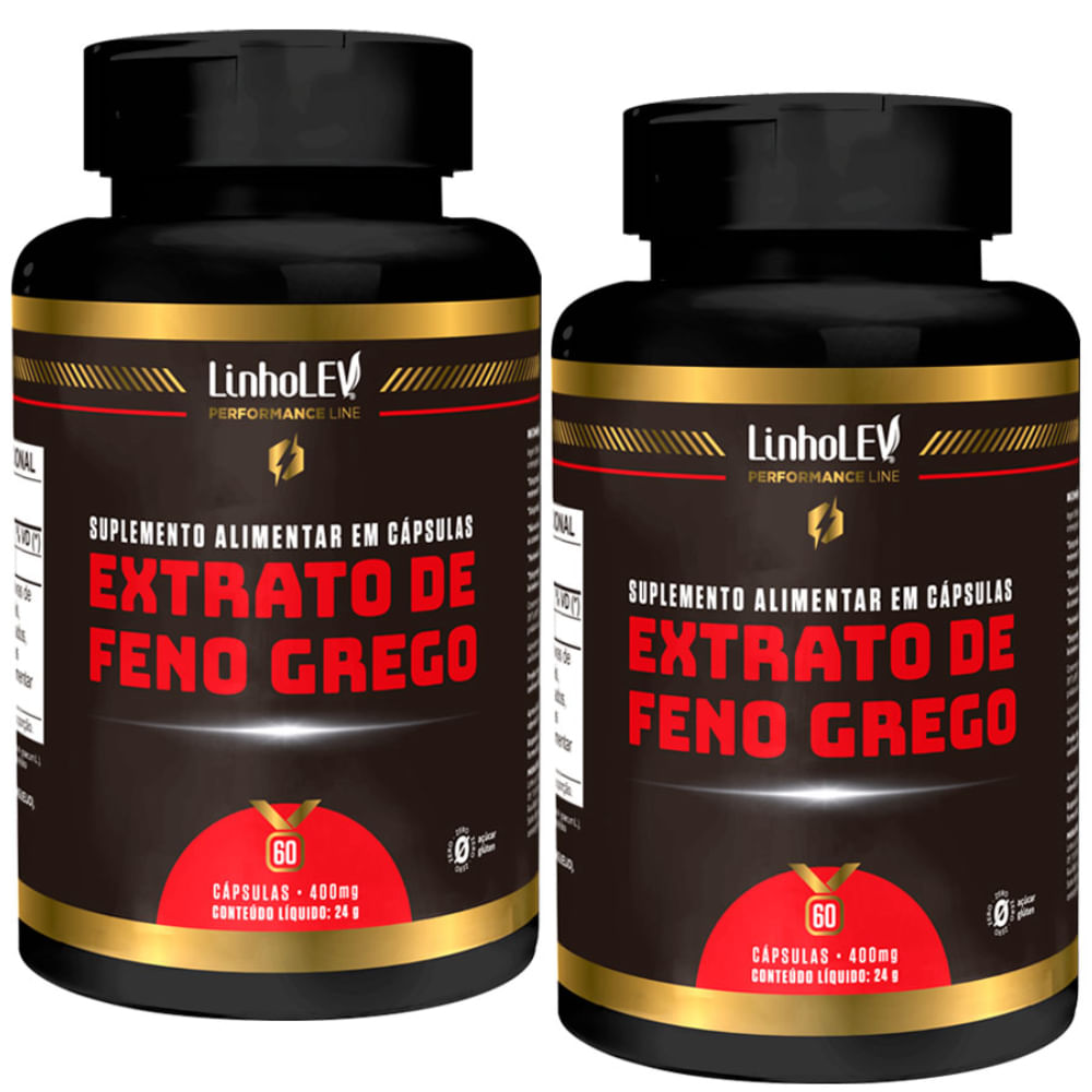 Kit 2 Feno Grego Extrato Concentrado Saponinas Linha Premium