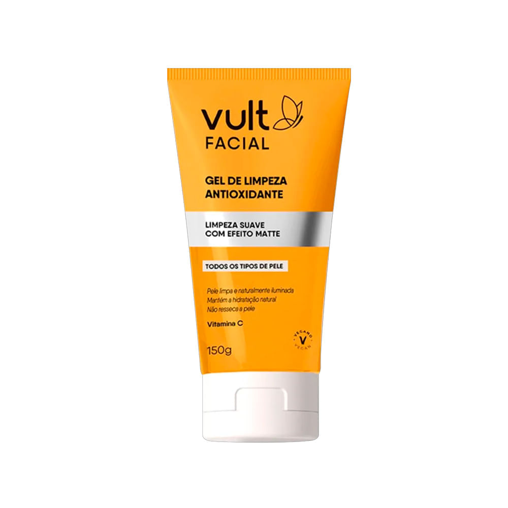 Gel de Limpeza Facial Antioxidante Vitamina C Vult 150g