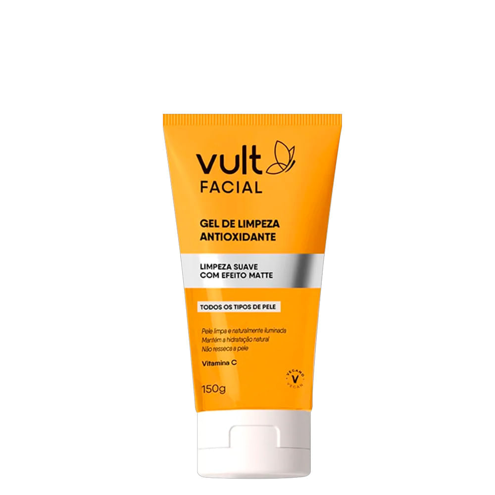 Gel de Limpeza Facial Antioxidante Vitamina C Vult 150g