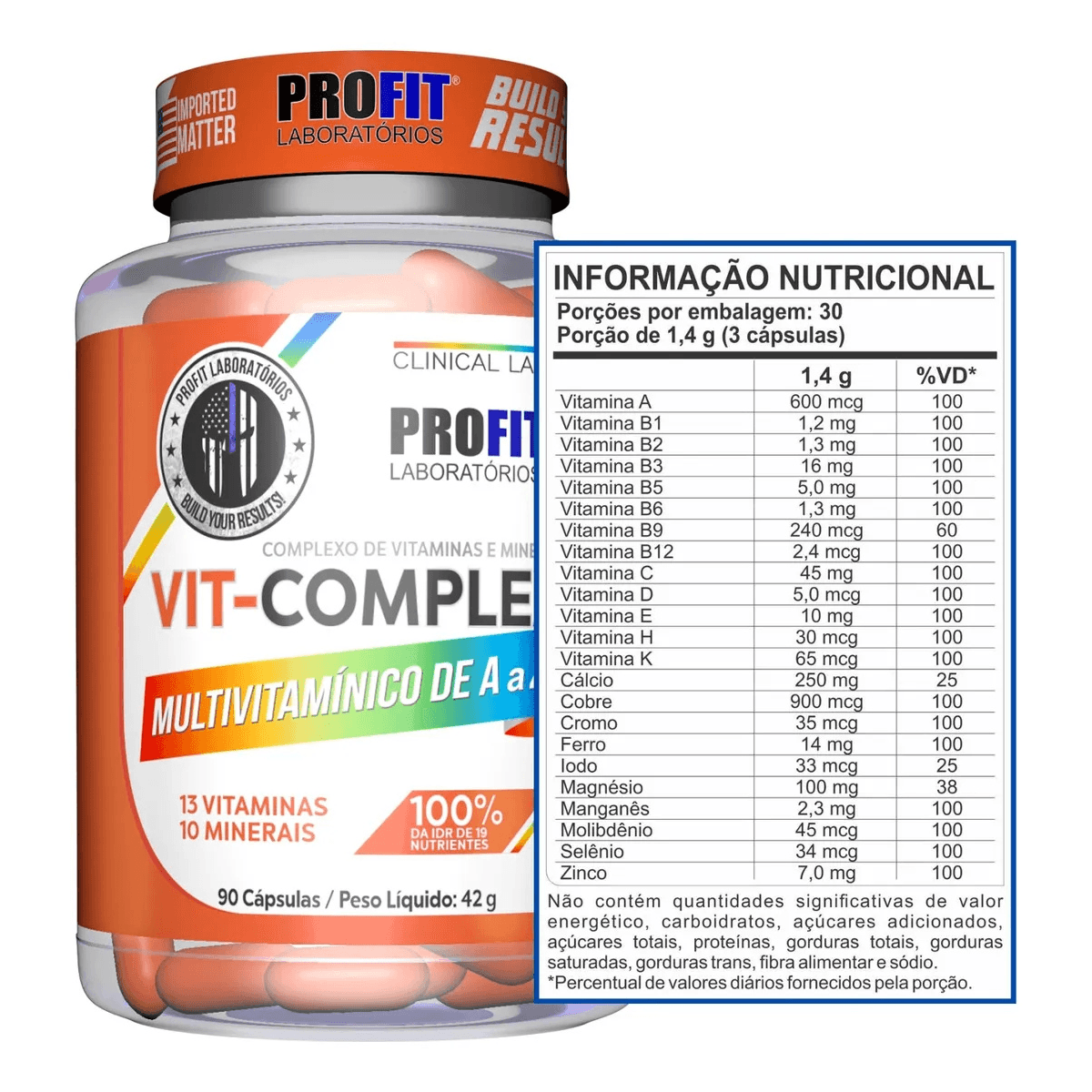 Vit Complex Profit 90 Cápsulas