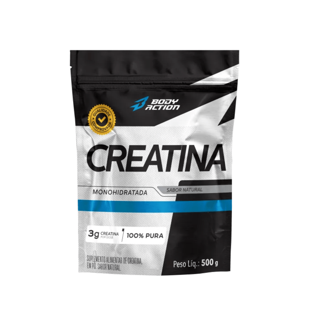 Creatina Pura Bodyaction Força E Desempenho 500g