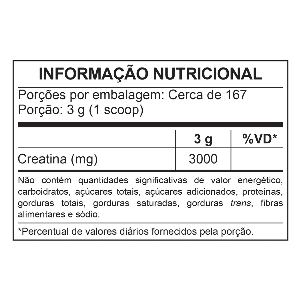 Creatina Pura Bodyaction Força e Desempenho 500g