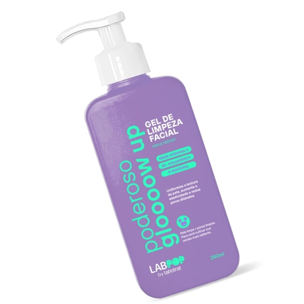 Gel De Limpeza Facial Poderoso Glow Labotrat