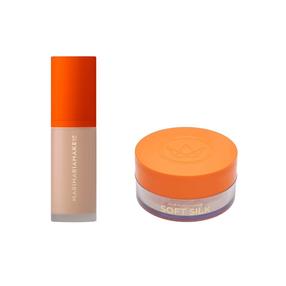 Kit Base Matte Velvetskin Bege Médio + Pó Sugar Coat Marimaria