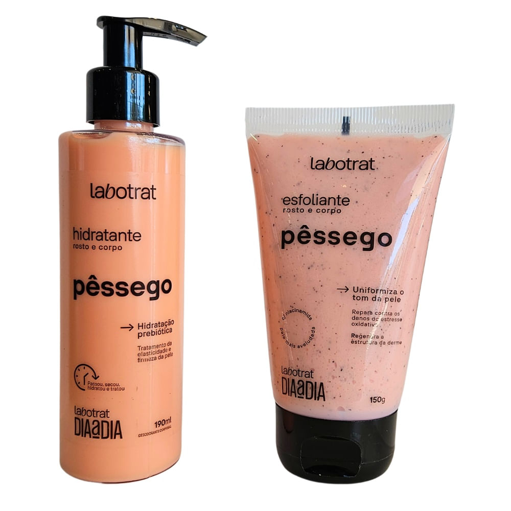 Kit Esfoliante Dia A Dia Pêssego 150g + Hidratante Labotrat