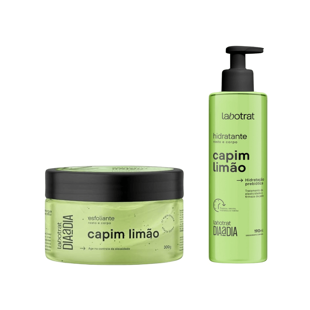 Kit Esfoliante Capim Limão Dia A Dia 300g + Hidratante Labotrat