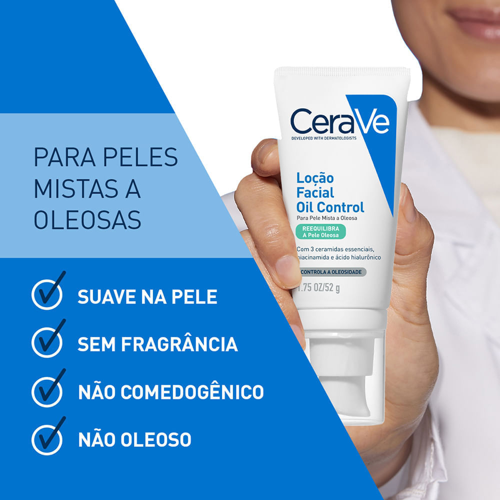 Loção Facial Hidratante com Controle de Oleosidade CeraVe 52g