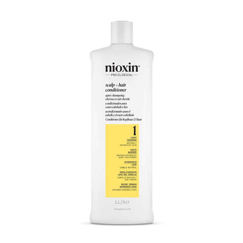 Condicionador Nioxin Cabelo Natural com Afinamento Leve Sistema 1 1000 ml
