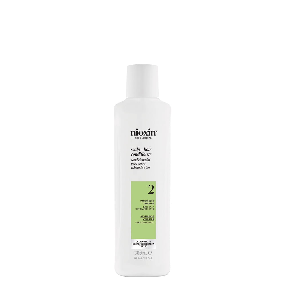 Condicionador Nioxin Cabelo Natural Com Afinamento Avançado Sistema 2 300 Ml