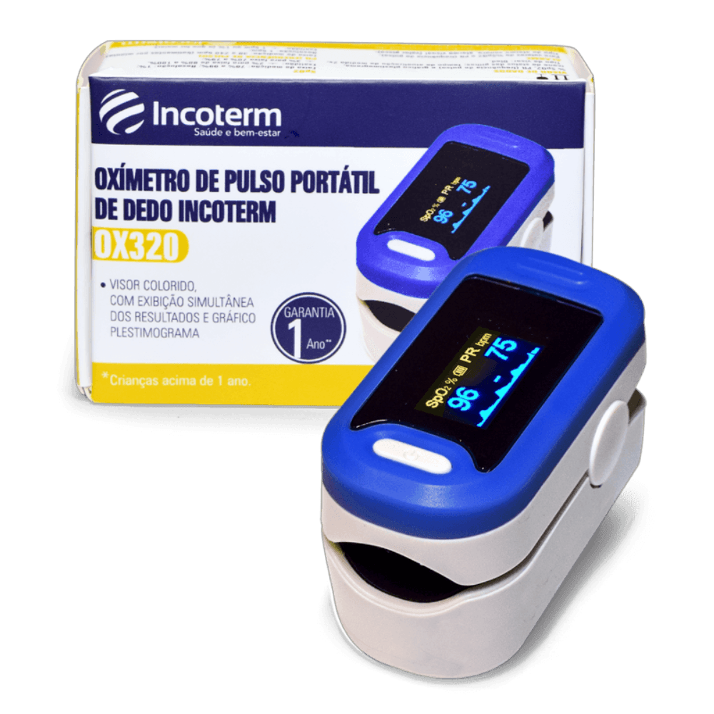 Oxímetro de Pulso Portátil de Dedo OX320 Incoterm