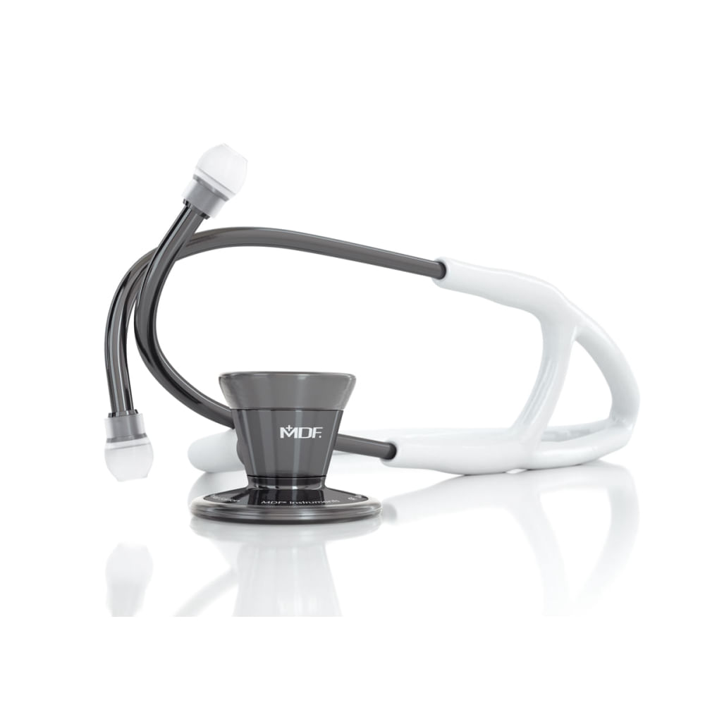 Estetoscópio MDF 797 Classic Cardiology Duplo Perla Noire & White