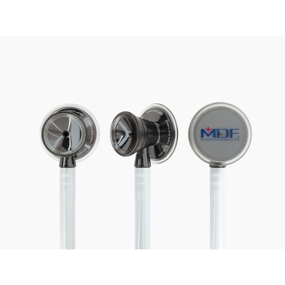 Estetoscópio MDF 797 Classic Cardiology Duplo Perla Noire & White