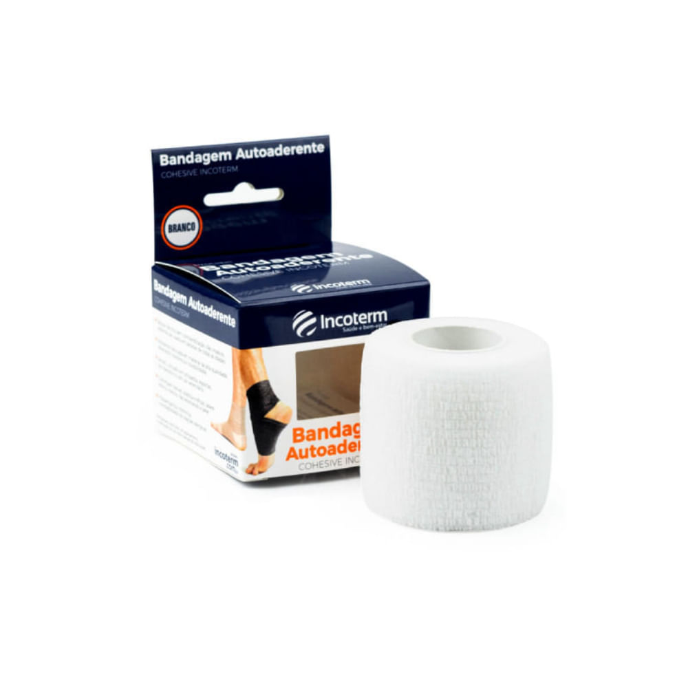 BANDAGEM AUTOADERENTE COHESIVE BRANCA INCOTERM