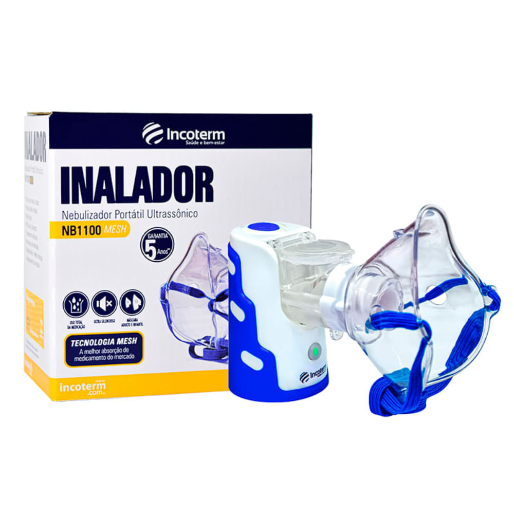 Inalador Nebulizador Portatil Ultrassonico Nb1100 Mesh