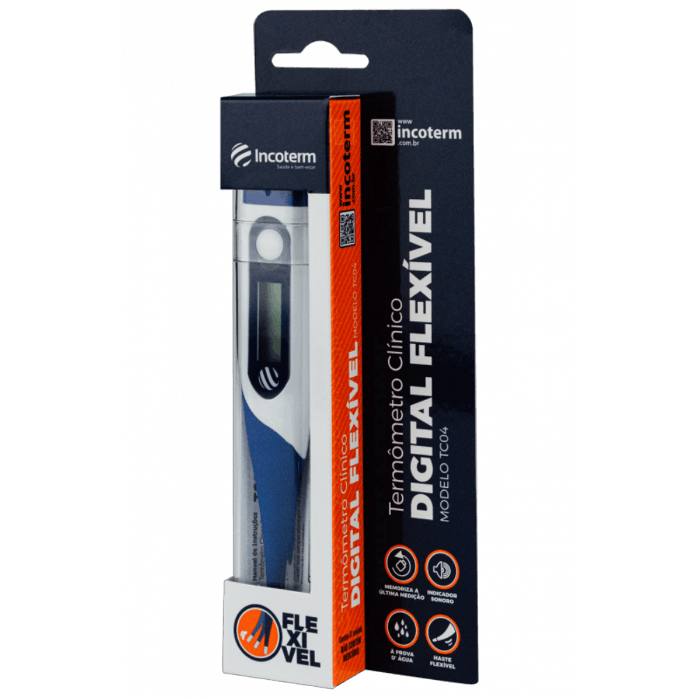 TERMOMETRO CLINICO DIGITAL FLEX INCOTERM TC04