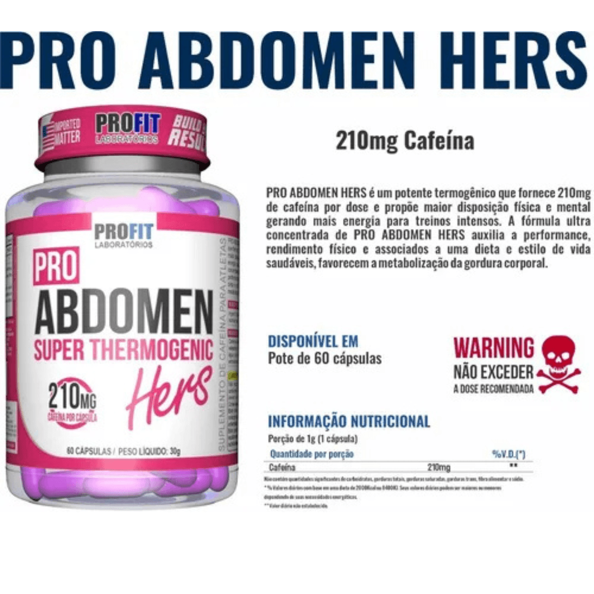 Pro Abdomên Hers Profit 60 Cápsulas