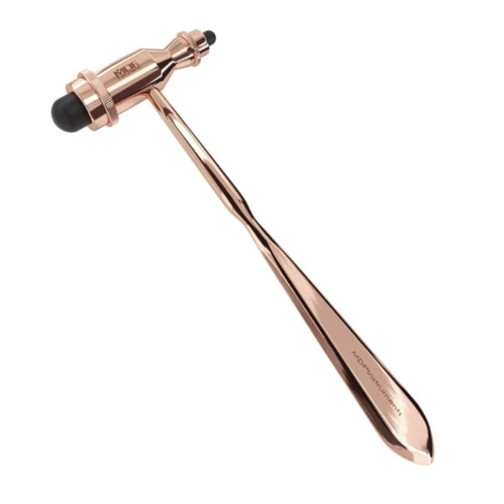 MARTELO NEUROLÓGICO DE REFLEXO HDP HANDLE  ROSE GOLD MDF