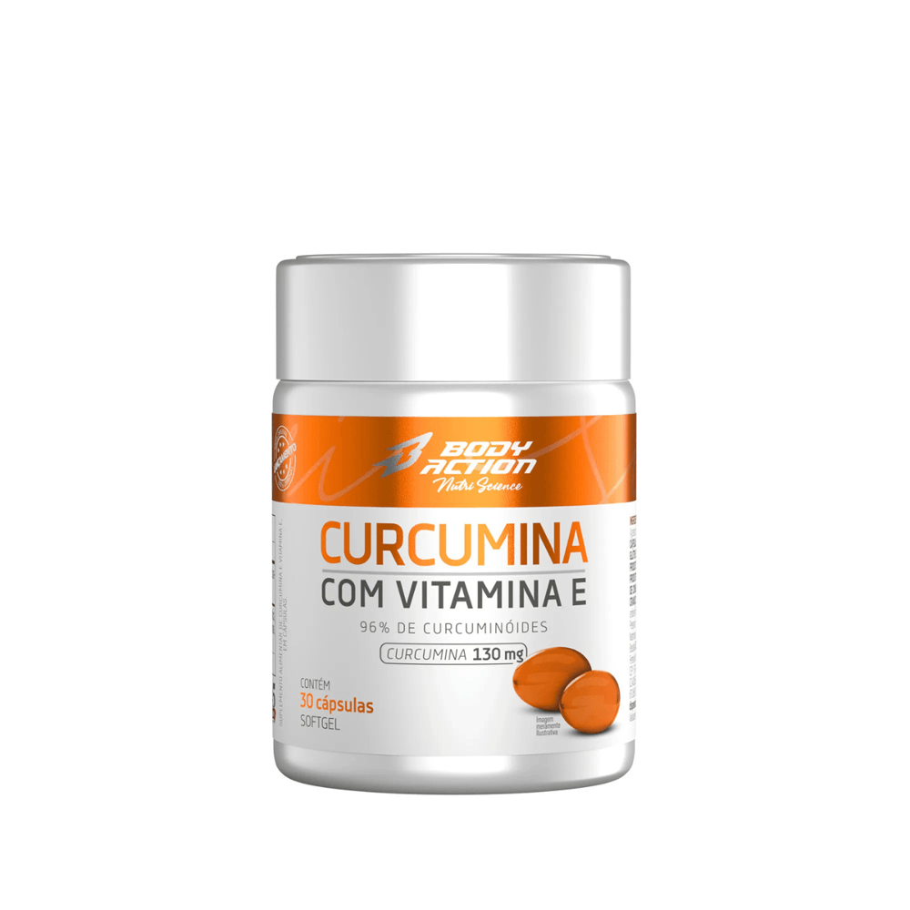 Curcumina Com vitamina E Bodyaction 30 Cápsulas