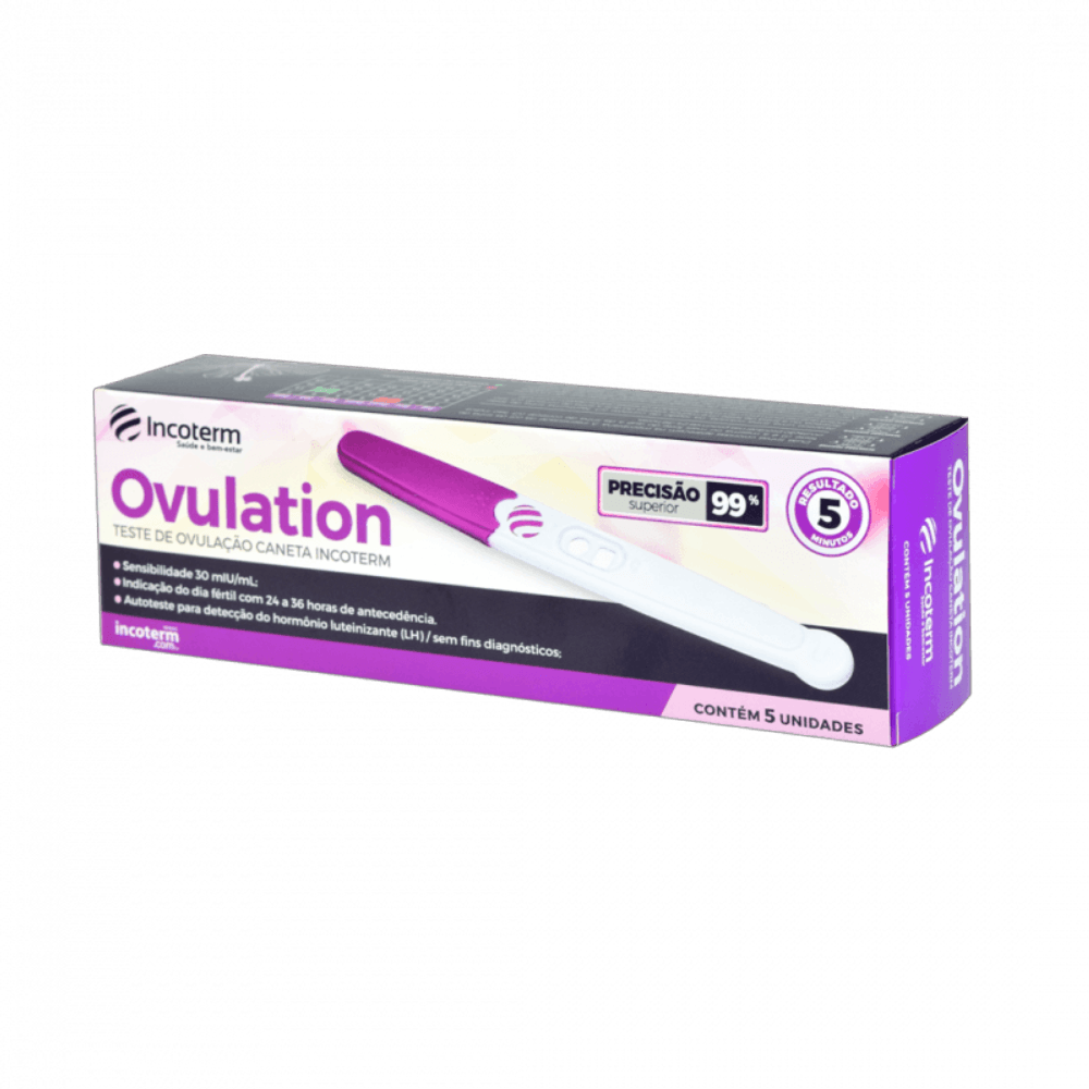 Teste De Ovulação Caneta Incoterm 5un