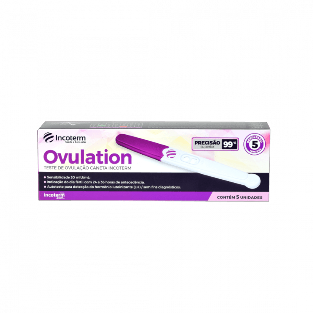 Teste De Ovulação Caneta Incoterm 5un