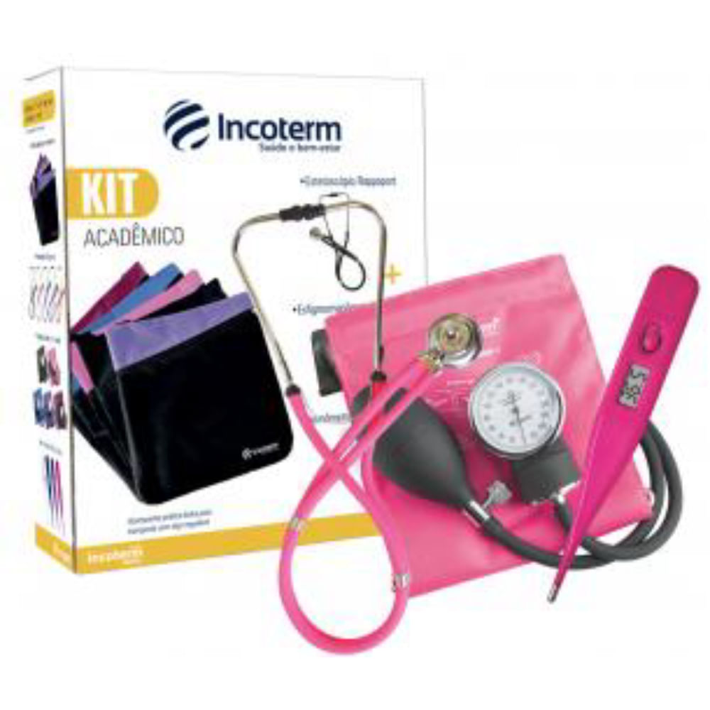Kit Acadêmico KA100 Cor Pink Incoterm