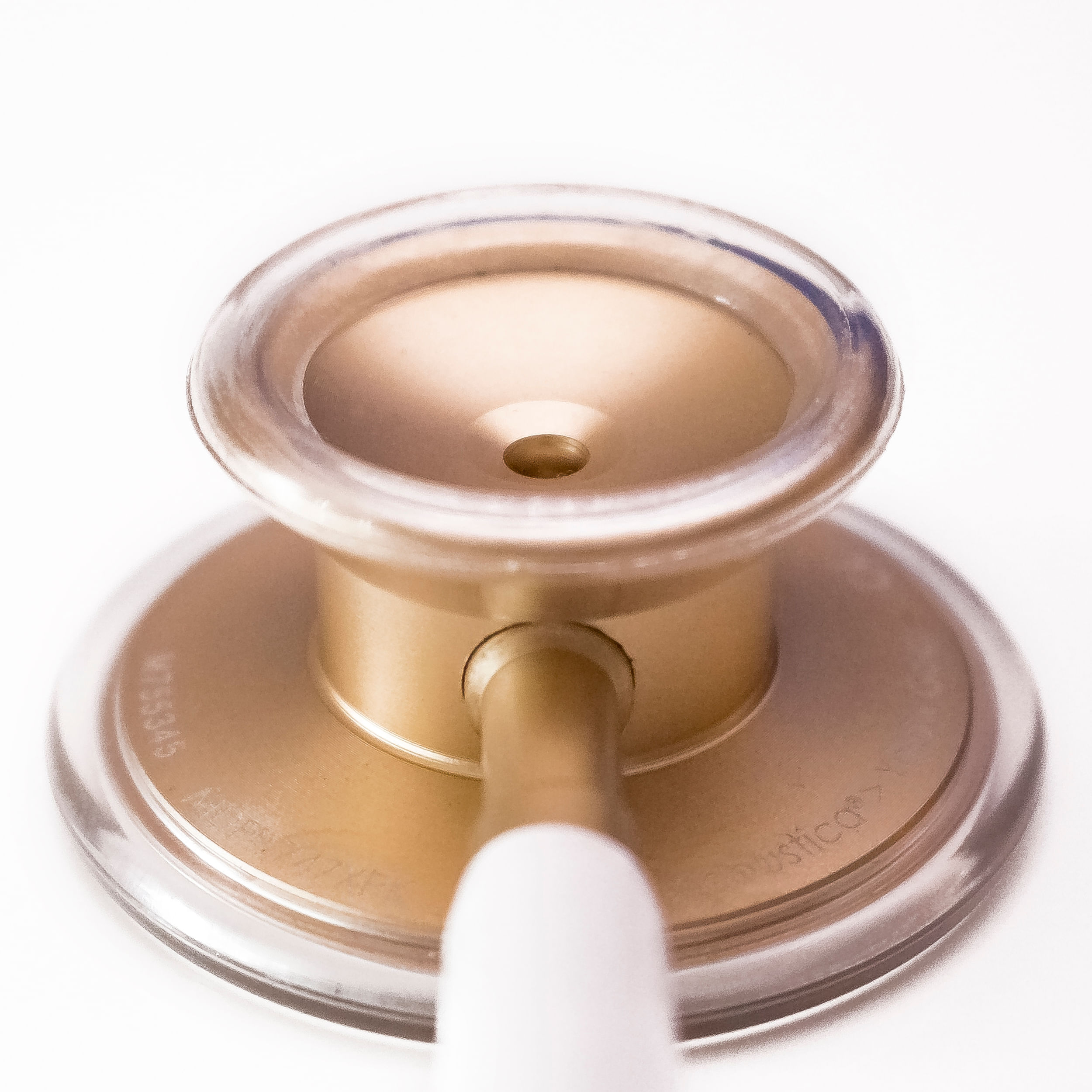 Estetoscópio 747 Xp Acoustica Deluxe Duplo Gold White Mdf