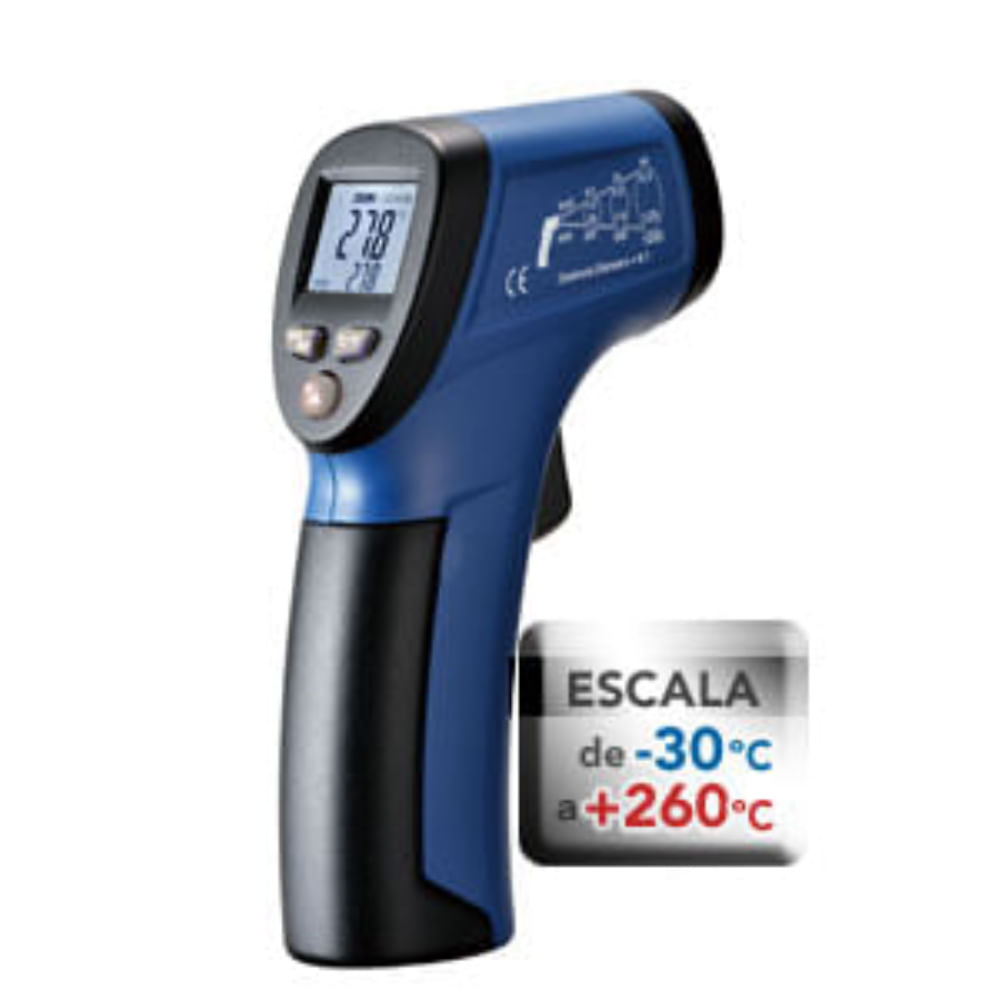Termômetro Infravermelho com Mira Laser 0°C a 260°C Incoterm