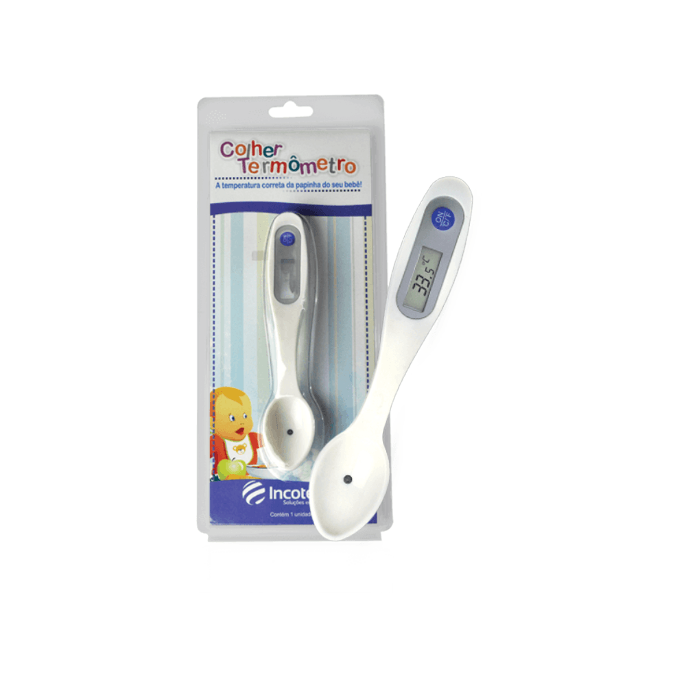 Colher Termômetro Digital Para Bebês Incoterm