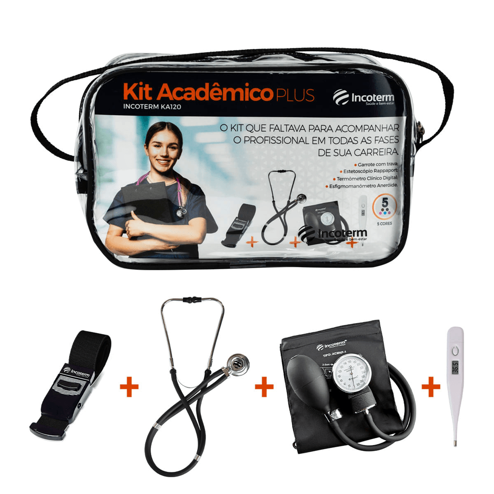 Kit Acadêmico Plus Ka120 Preto Incoterm