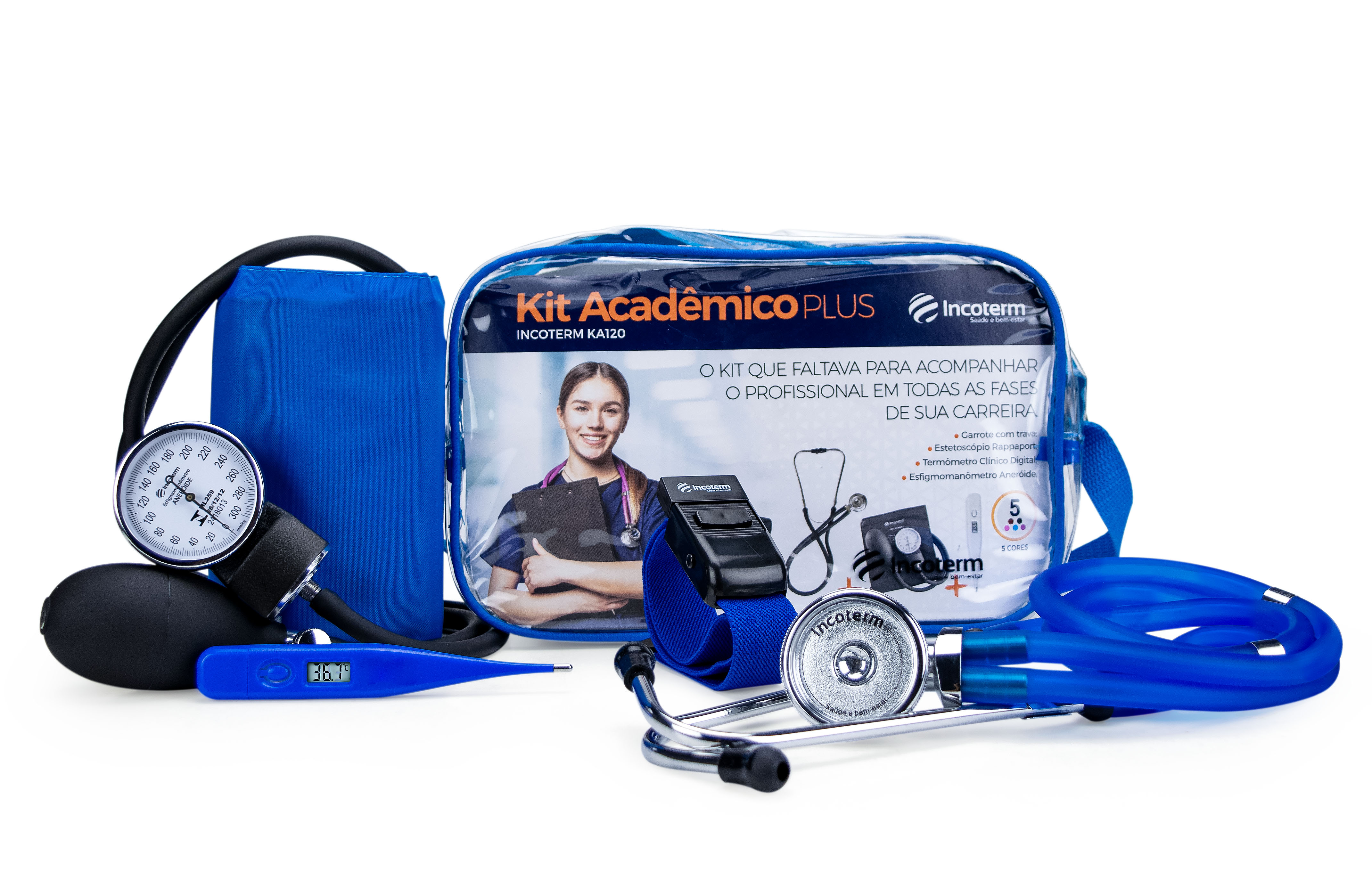 Kit Acadêmico Plus Ka120 Azul Incoterm