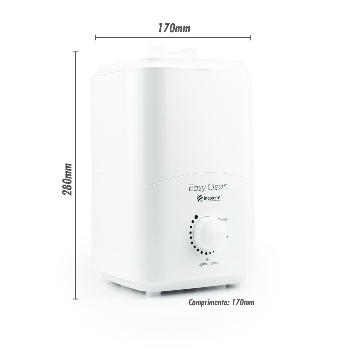 Umidificador de Ar UMD 130 Easy Clean Incoterm 3 Litros Branco