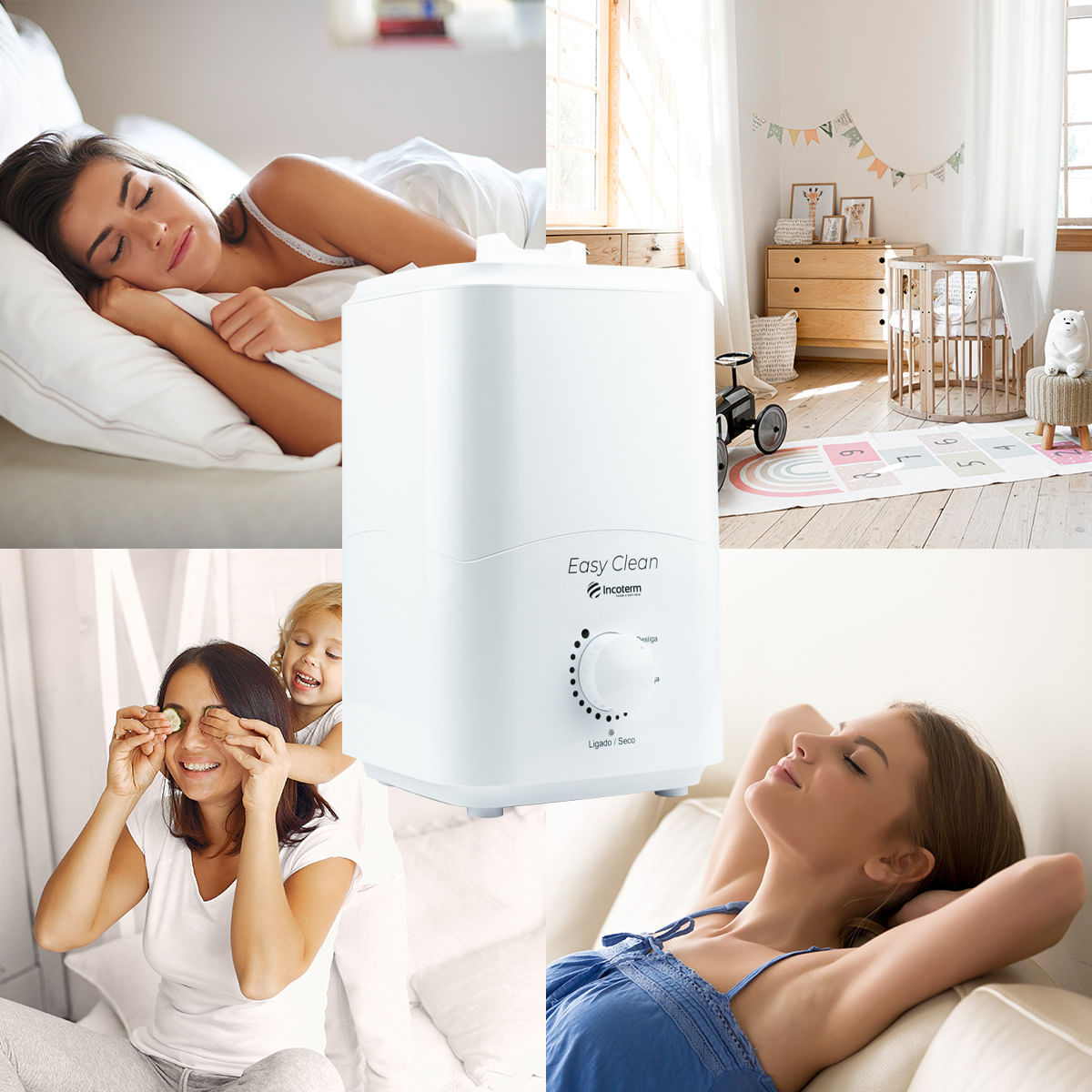 Umidificador de Ar UMD 130 Easy Clean Incoterm 3 Litros Branco