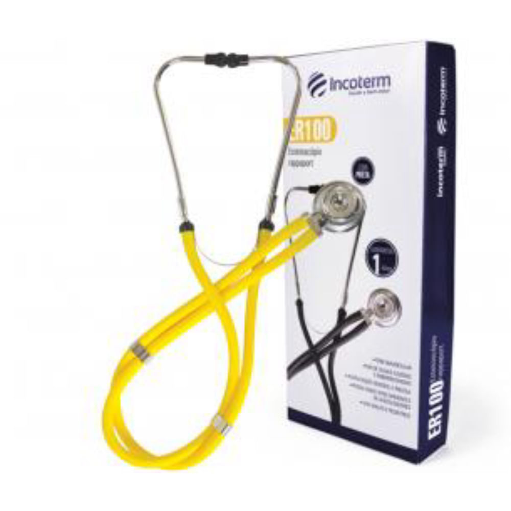 Estetoscópio Rappaport Er100 Incoterm Amarelo
