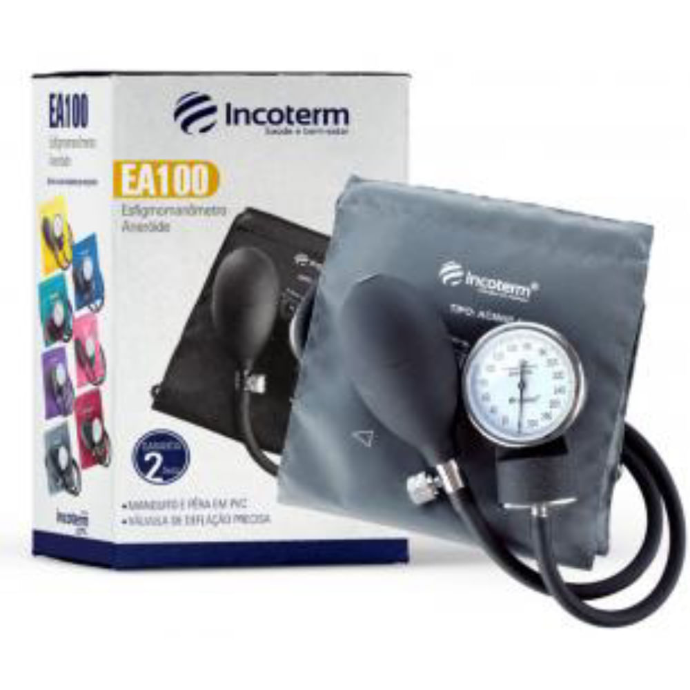 Esfigmomanômetro Aneróide Ea100  Incoterm Cinza