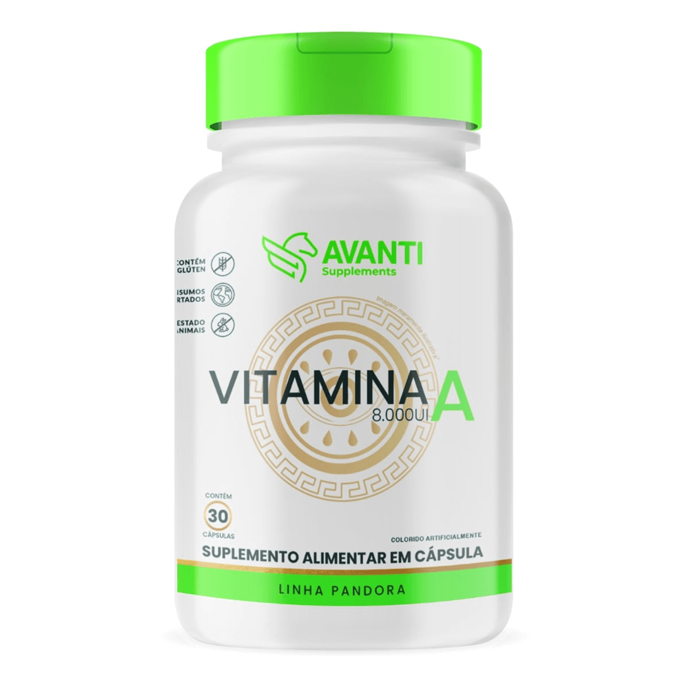 Vitamina A 8000ui Avanti Supplements 30 Cápsulas