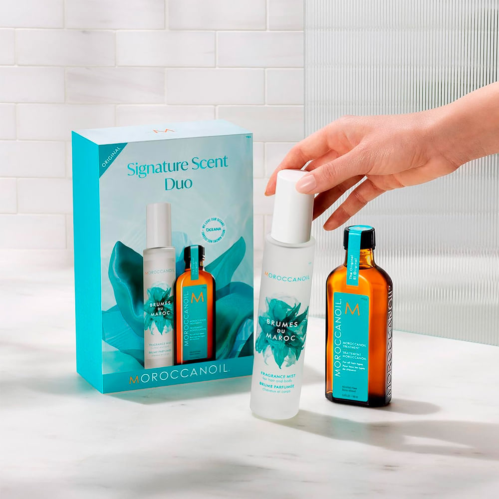Kit Signature Scent Duo Oleo de Tratamento 100ml + Bruma Perfumada Moroccanoil