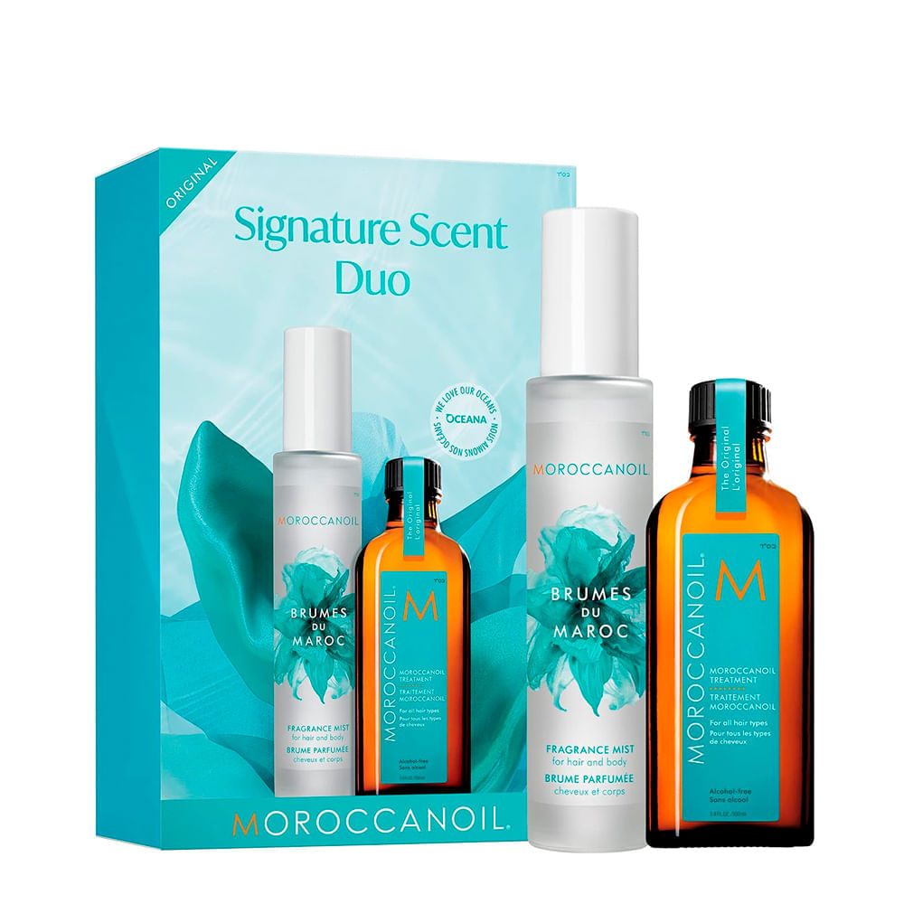 Kit Signature Scent Duo Oleo De Tratamento 100ml + Bruma Perfumada Moroccanoil