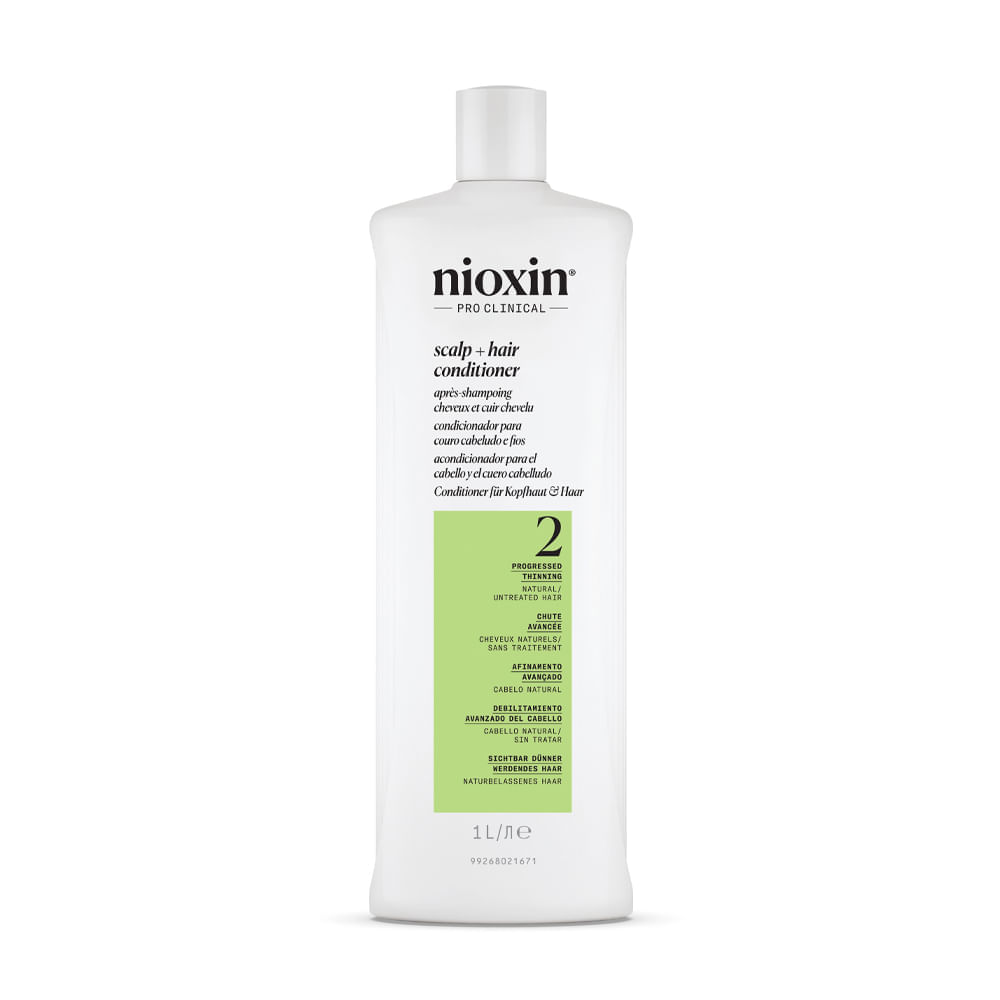 Condicionador Nioxin Cabelo Natural com Afinamento Avançado Sistema 2 1000 ml