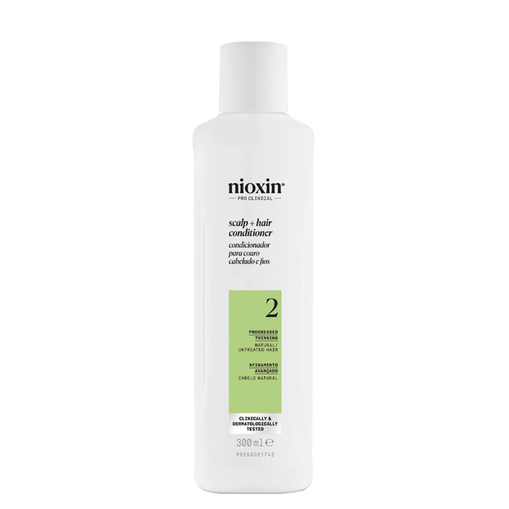 Condicionador Nioxin Cabelo Natural Com Afinamento Avançado Sistema 2 1000 Ml