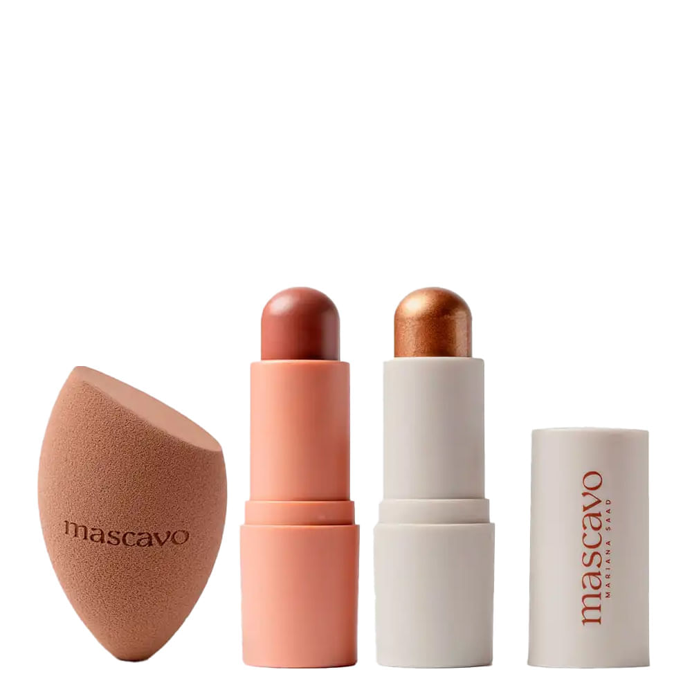 Kit De Maquiagem Mascavo Soft Glow Trio