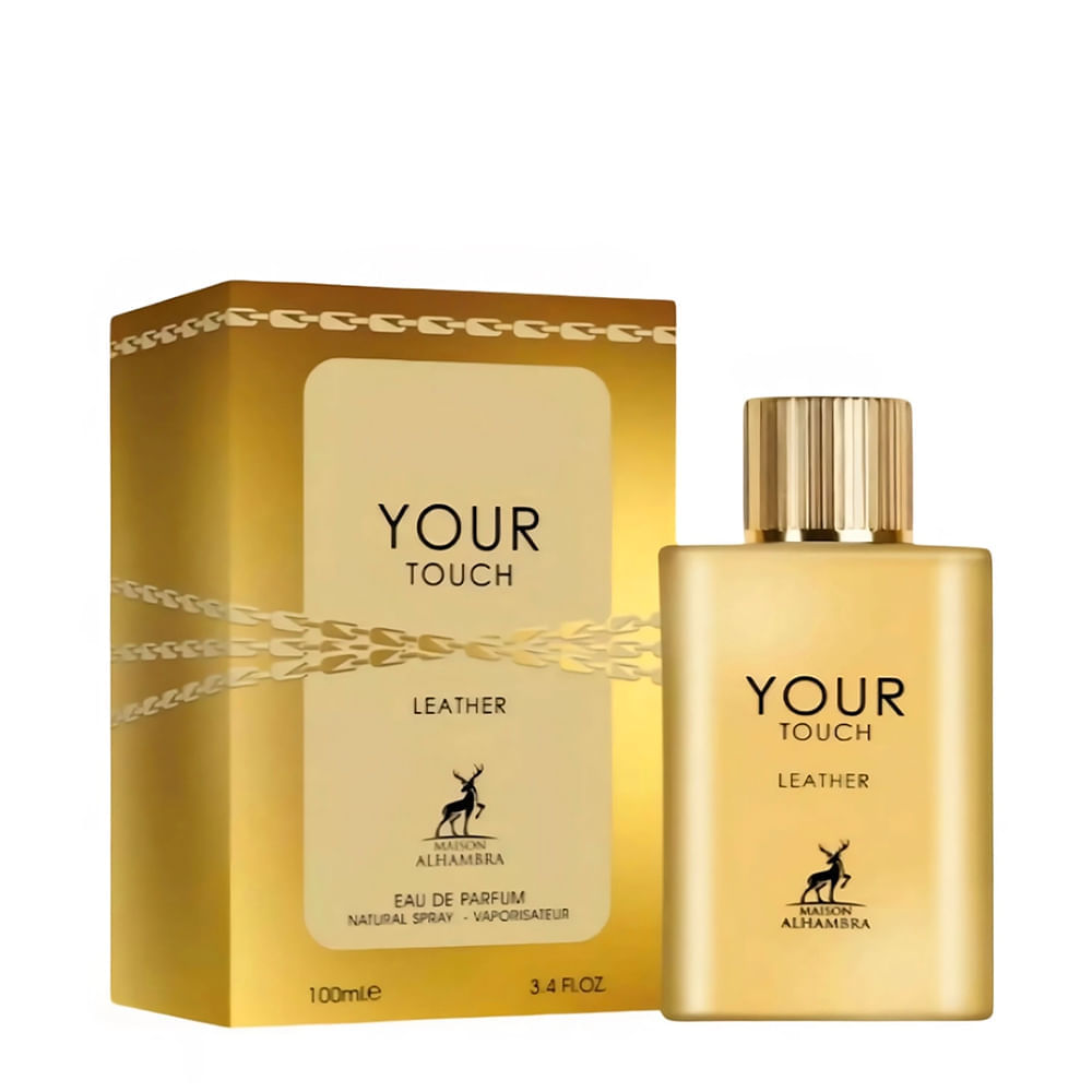 Perfume Unissex Eau de Parfum Your Touch Leather Maison Alhambra 100ml