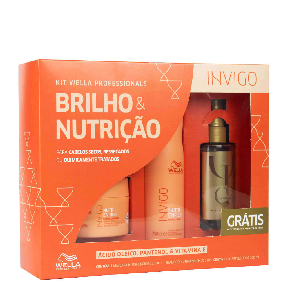 Kit Wella Professionals Nutri-enrich Ganhe Óleo Capilar 100ml