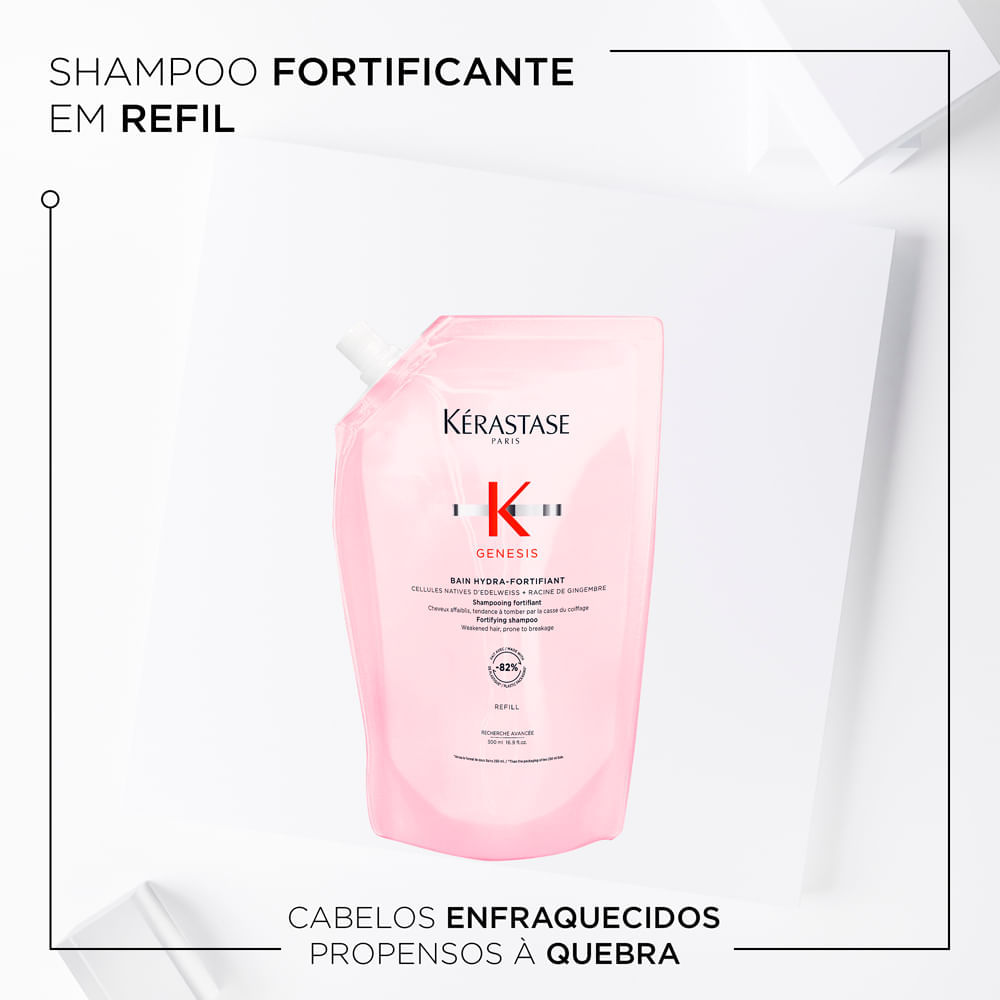 Shampoo Kérastase Genesis Bain Hydra Fortifiant 500ml Refil