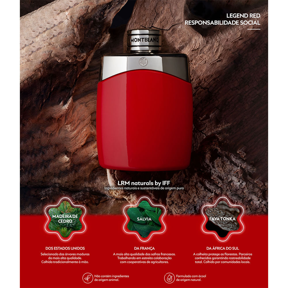 Perfume Montblanc Legend Red Masculino   Eau de Parfum 30ml
