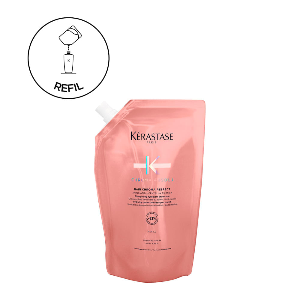 Shampoo Kérastase Chroma Absolu Bain Chroma Respect 500ml Refil