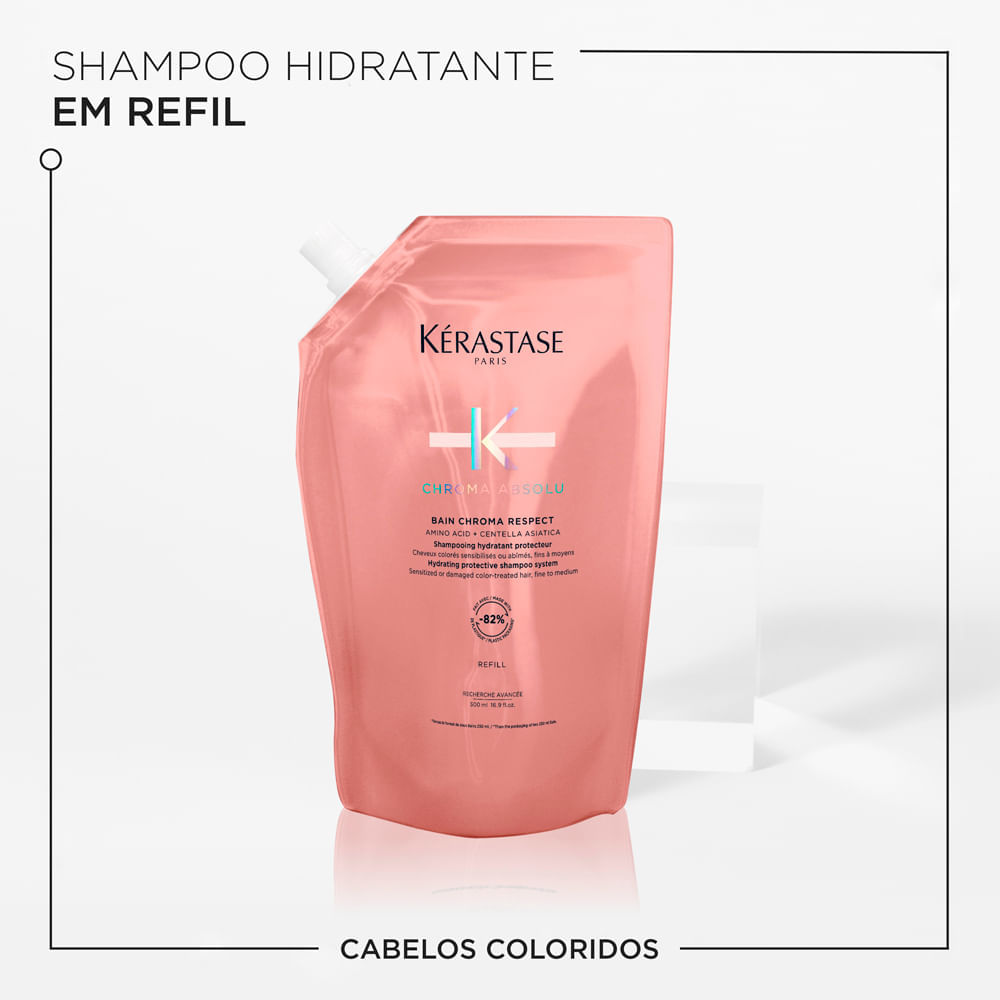 Shampoo Kérastase Chroma Absolu Bain Chroma Respect 500ml Refil