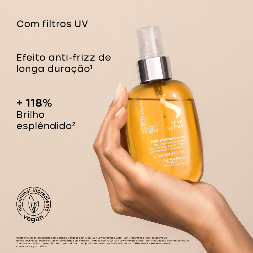 Óleo Bifásico Professional Semi Di Lino Sunshine Protective Oil Alfaparf Milano 125ml