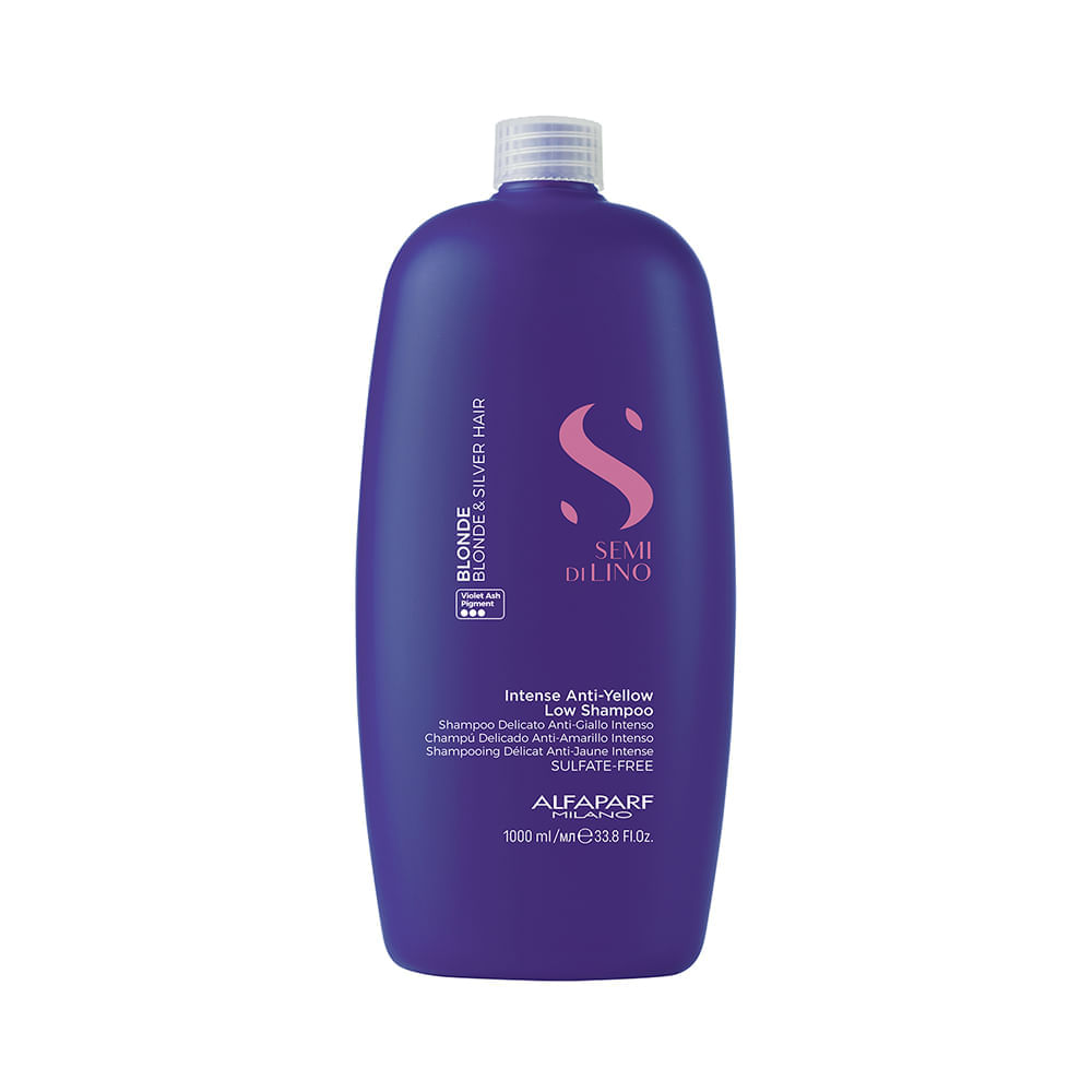 Shampoo Professional Semi Di Lino Blonde Anti Yellow Alfaparf Milano 1L