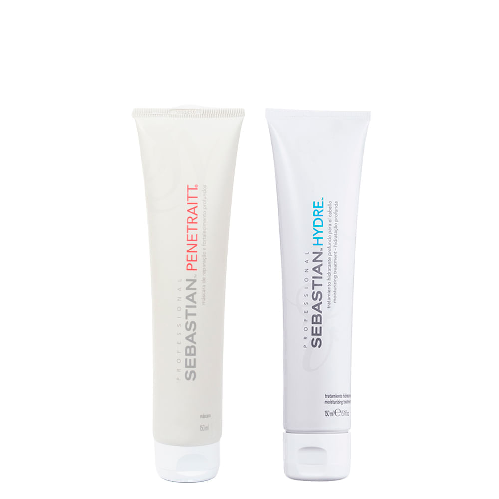 Kit Sebastian Professional Penetraitt Máscara 150ml + Hydre Máscara 150ml