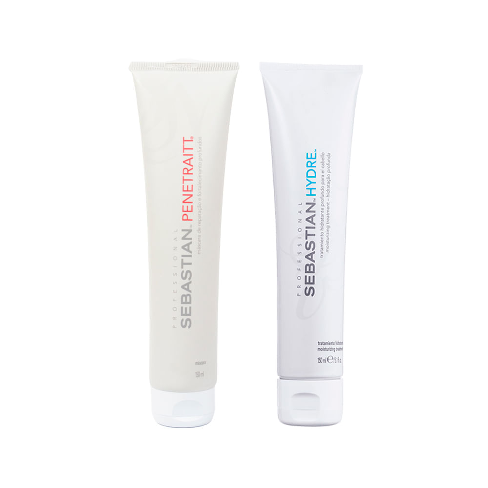 Kit Sebastian Professional Penetraitt Máscara 150ml + Hydre Máscara 150ml